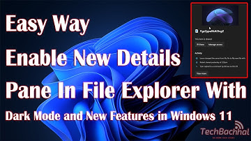 Get the New Details Pane in File Explorer with Dark Mode and New Features in Windows 11 25281
