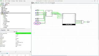 Digital Logic Lab — Binary Addition Comparator (Sum grt 4) in Logisim