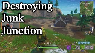 Destroying Junk Junction - Fortnite Battle Royale