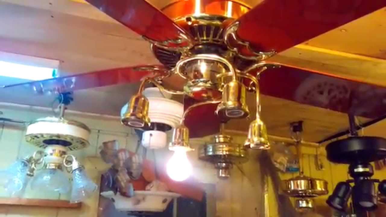 Brian Hicks: Vintage Copper Casablanca Panama Ceiling Fan ...
