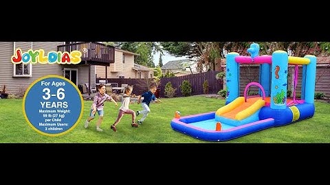 JOYLDIAS Inflatable Bounce House Castle Jumping Bouncer Playhouse with Water Slide