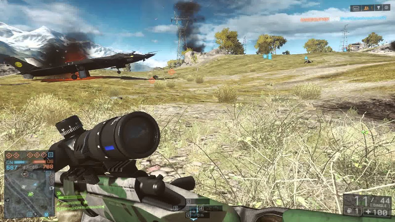 BF4 Best team roadkill EVER!