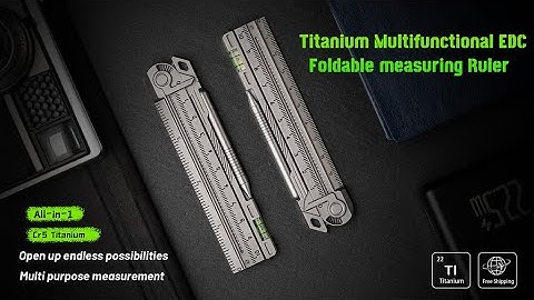 Now on Kickstarter: COMANDI - Titanium Multifunctional Foldable Measuring Rule