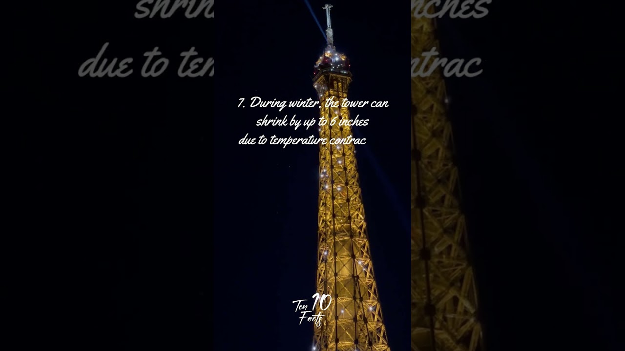 Ten fascinating facts about Eiffel Tower 