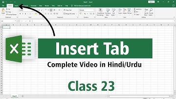 insert tab in excel in hindi/Urdu | complete insert tab in excel | technophile | Class 23
