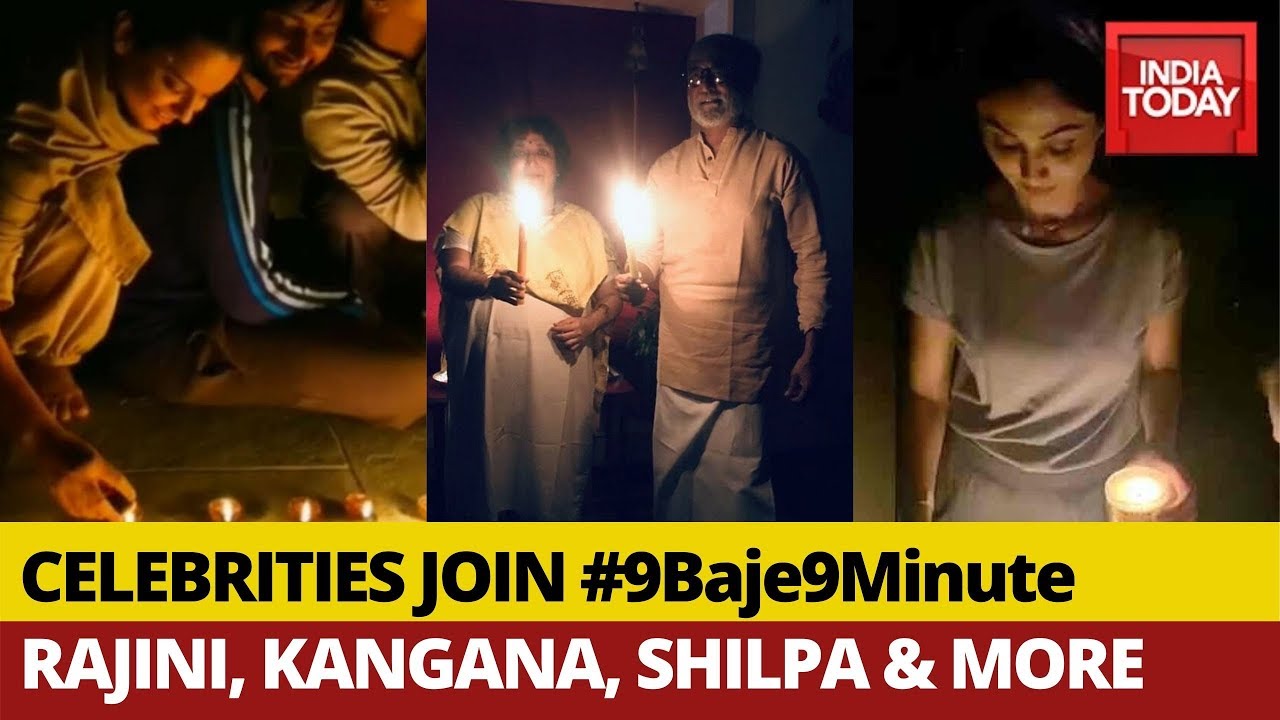 Celebrities Including Kangana Rajinikanth Light Diyas To Show