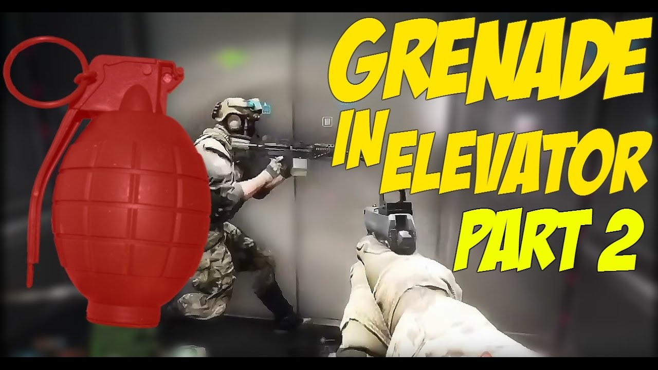 Grenade in Elevator #2 - BATTLEFIELD 4 - FUNNY STUFF (Dumb Squad Member)