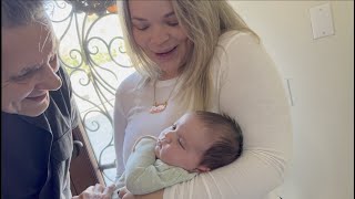 Baby Meets Grandpa for The First Time!