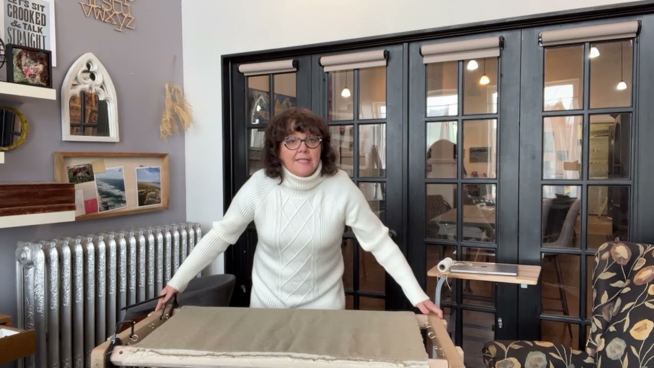 Your question about the Cheticamp rug hooking  frame answered