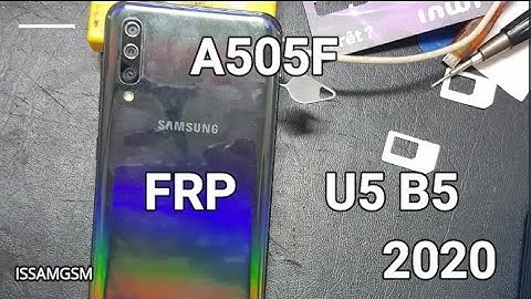 Samsung Galaxy A50 2020 Bypass google account A505F FRP U5 B5 Android 10