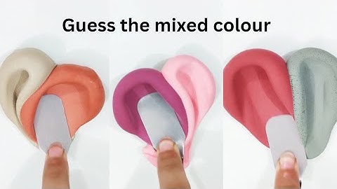 Guess the colors from mixing clay #mixingthings #oddlysatisfying #colormixing (part 11)