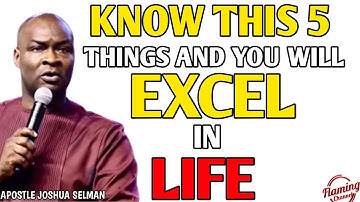 5 DECISION YOU MUST MAKE IF YOU WANT TO EXCEL IN LIFE | APOSTLE JOSHUA SELMAN