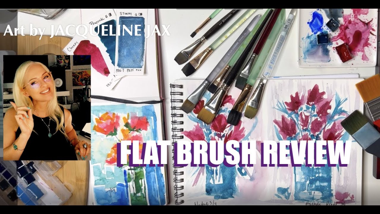 BEST Flat Watercolor Brush Review YouTube