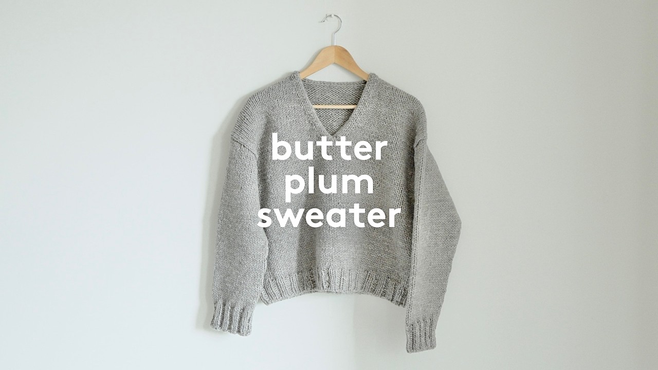knit with me | 두 코 고무뜨기의 역습 | 버터플럼스웨터 | Butter Plum Sweater