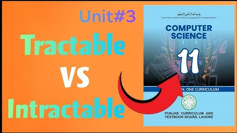Tractable vs Intractable Problem|ICS|1st year Computer Science New Book 2025| Lec 5|Ch 3