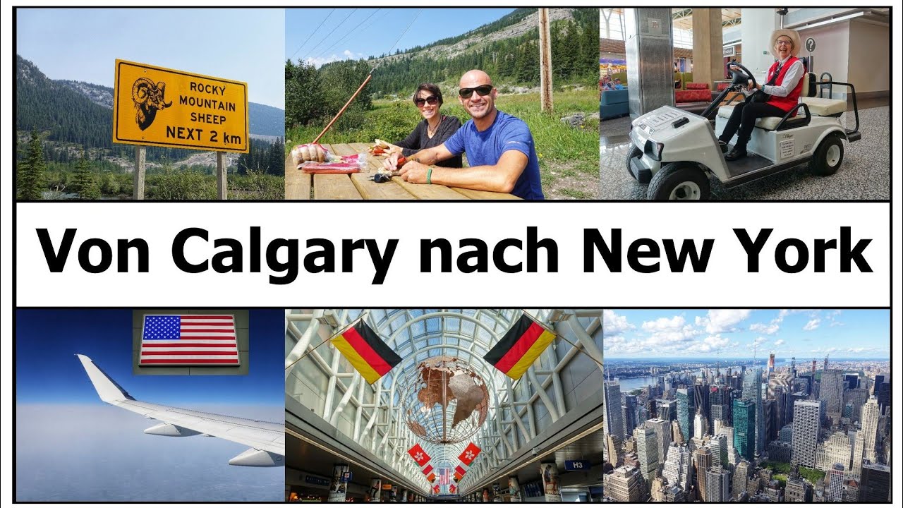 WELTREISE-VLOG#243 Kanada Roadtrip Teil 17 - Fahrt nach Calgary - Flug nach New York City