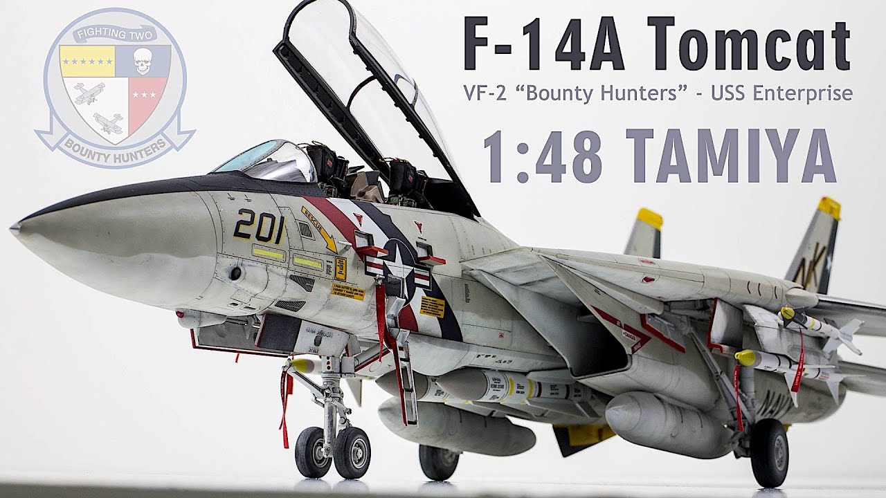 タミヤ1/48 F-14D VF-2バウンティ.ハンターズ仕様　完成品 タミヤ F-14D リアルモデル - プロモデラーRealModel(リアル