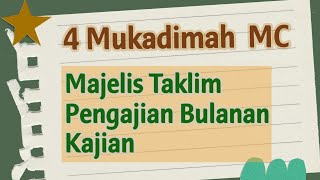 Pembuka MC Pengajian