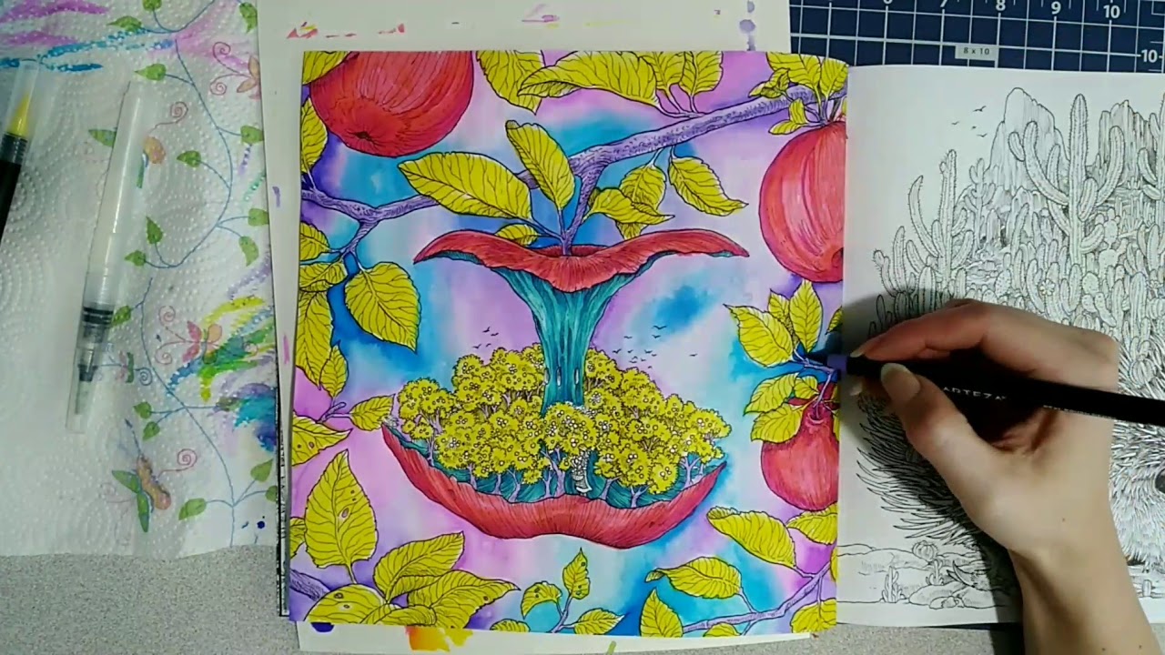 Coloring apples - YouTube