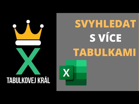 SVYHLEDAT s více tabulkami – jak přepínat tabulku ve které hledáme | Excel 365 Tutorial