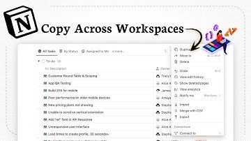 How to Copy Notion Page to Another Workspace