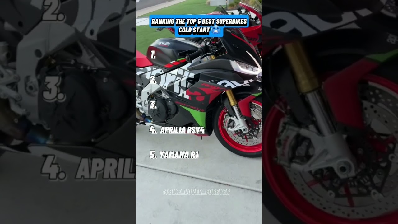 RANKING THE TOP 5 BEST SUPERBIKES COLD START 🥶