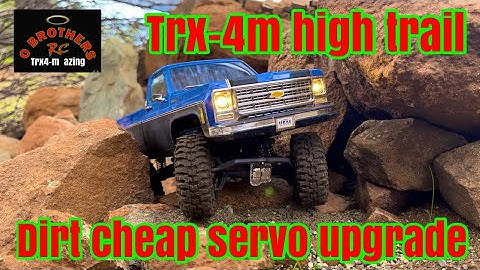 Traxxas trx-4m servo upgrade mod how to