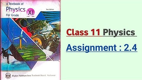 Assignment 2.4 class 11 physics Chapter 2 Vectors and Equilibrium
