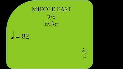 9/8 DRUM LOOP MIDDLE EAST: Evfer5