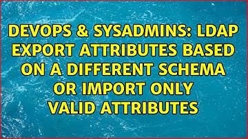 LDAP export attributes based on a different schema or import only valid attributes
