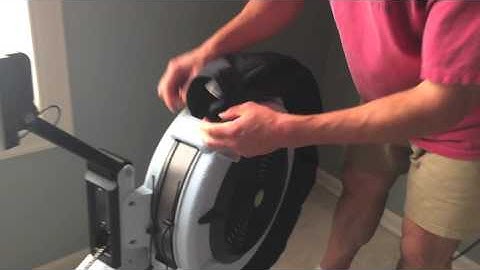 CBreeze fan install on Concept2 rowing machine