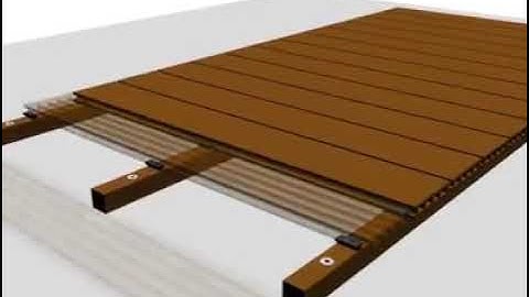 WPC decking installation animation demo