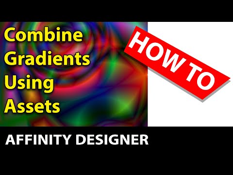 Affinity Designer: Combine gradientes usando ativos tutorial Como