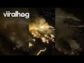 Aerial Footage of Fire Near Bakersfield, California || ViralHog