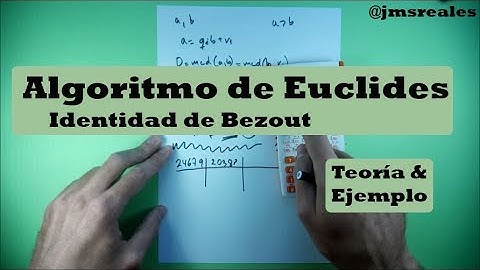 Algoritmo de Euclides (mcd) e Identidad de Bezout