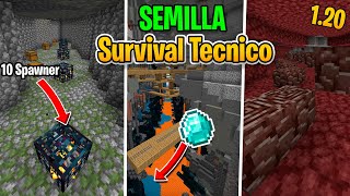 La Mejor Semilla de Minecraft Bedrock 1.20 para Survival Tecnico