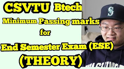 CSVTU BTECH: Minimum passing marks for ESE (THEORY) (In Hindi) (In Hindi)
