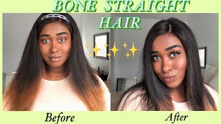 How To Get Your Hair Bone Straight