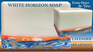 White Horizon Lavender Spearmint Soap Making