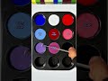 Generate 9 random colors from 3 colors Blue White and Red Red#colormixing #satisfying