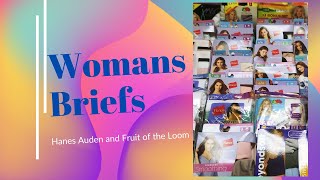 35 Packages Womans Briefs  great value !!!