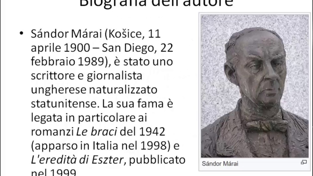 Le braci di Sandor Marai