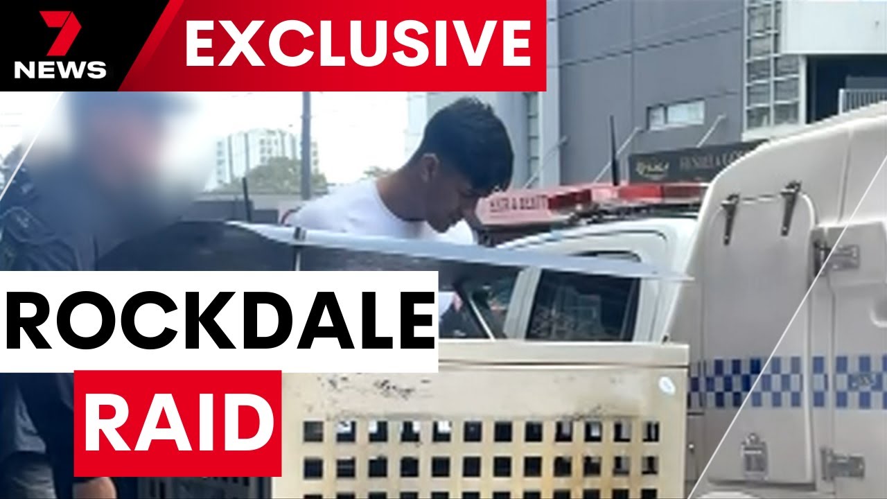 Anti-bikie police arrest three men in Rockdale | 7NEWS - YouTube