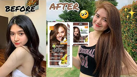 最满意的 DIY 染发经验 🤩 终于把我的黑长发染成金褐色了！✌🏻✨| Garnier Color Naturals Golden Brown 7.3 - 天天要闻