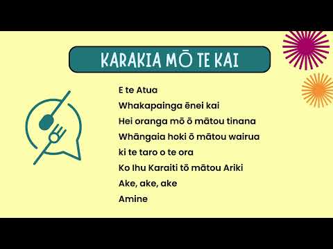 Karakia Mō Te Kai
