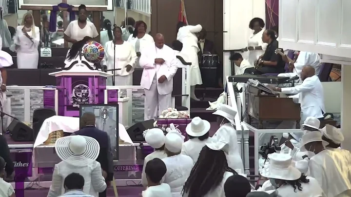 Mount Calvary MBC Mass Choir sings Jordan River In tribute to The Late Mother Hazel Hepburn