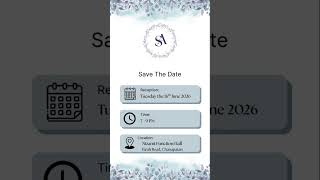 A beautiful invitation card🤩#shorts #wedding #invitation