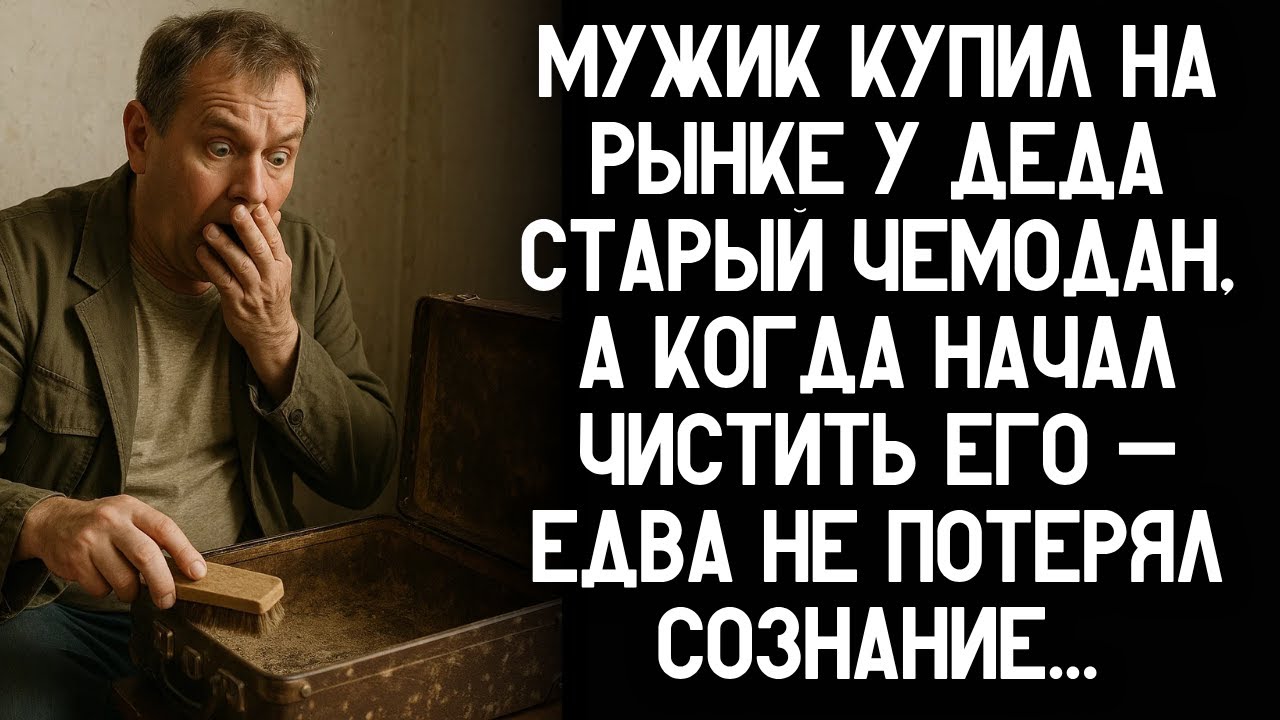 Мужик купил на рынке у деда старый чемодан, а когда начал чистить его — едва не потерял сознание...