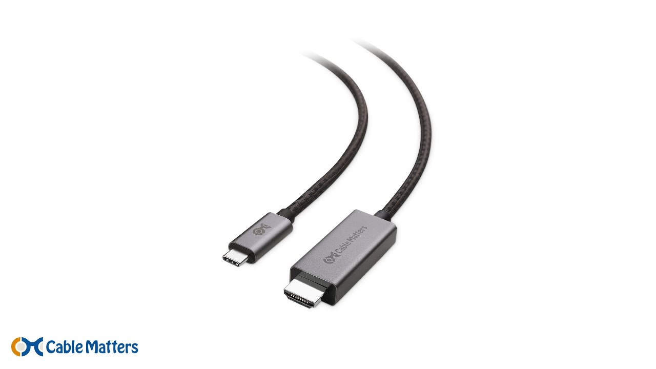  Update  Cable Matters 48Gbps USB C to HDMI Adapter Cable Supporting 4K 120Hz and 8K HDR