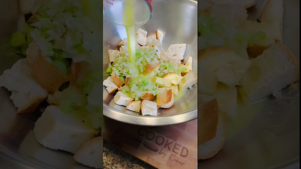 Homemade Stuffing Thanksgiving Dinner Food Recipe